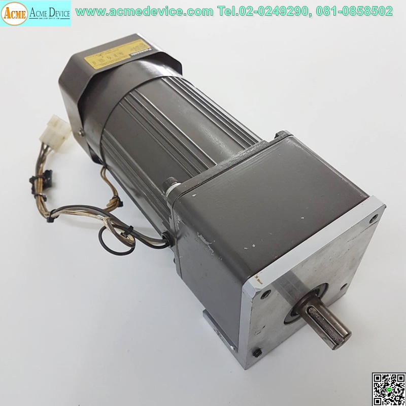 1Phase Induction Motor Panasonic รุ่น M9RZ60GB4L, 60W, 100V, AC Magnetic Brake & Gear Head รุ่น MZ9G12.5B, Ratio 1:12.5