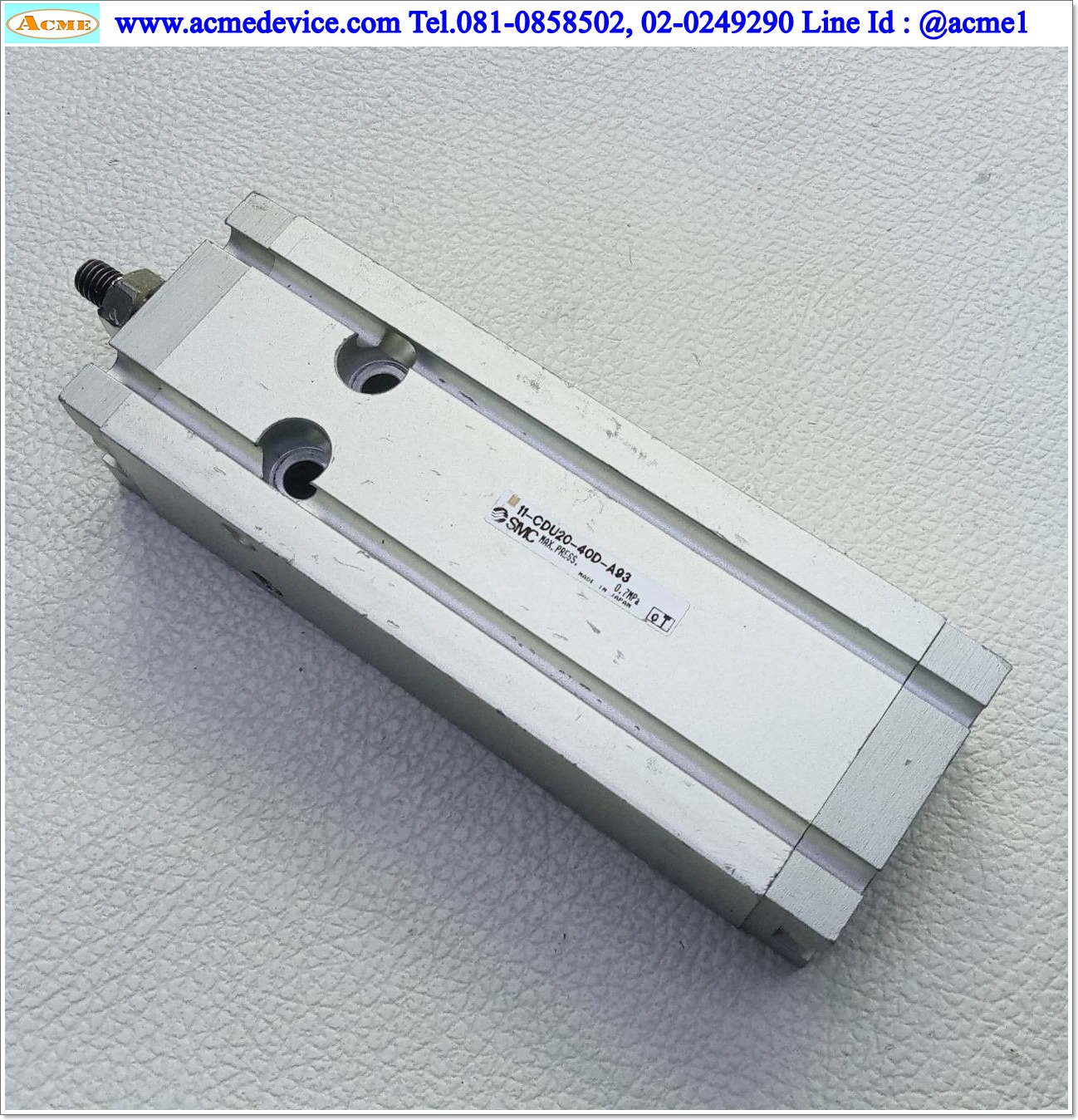Air Cylinder SMC รุ่น 11-CDU20-40D-A93, Bore 20 mm., Stroke 40 mm.