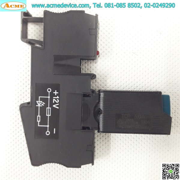 Breaker 1P Phoenix Contact รุ่น TCP-6.0A + Socket ST 4-FSI/C