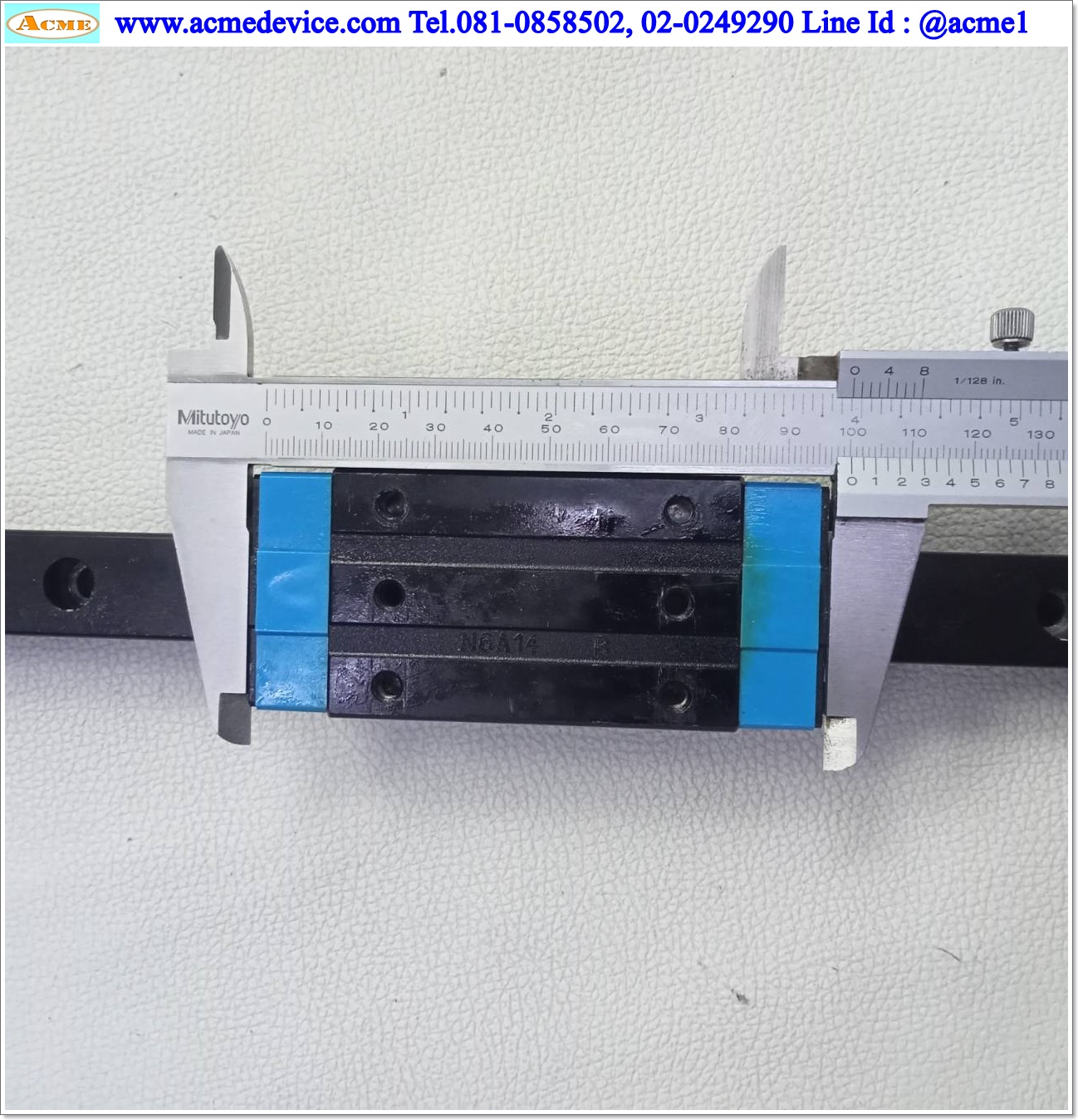 Linear Block and Rail IKO รุ่น LRX20, รางสไลด์ขนาด 20 mm x 1040 mm. (2 Block) (ดำ)