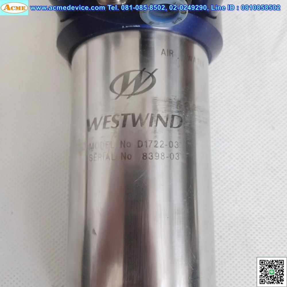 Spindle Westwind รุ่น D1722-03, Air Bearing Spindle, 3PH, 0.4kW, 220Vac