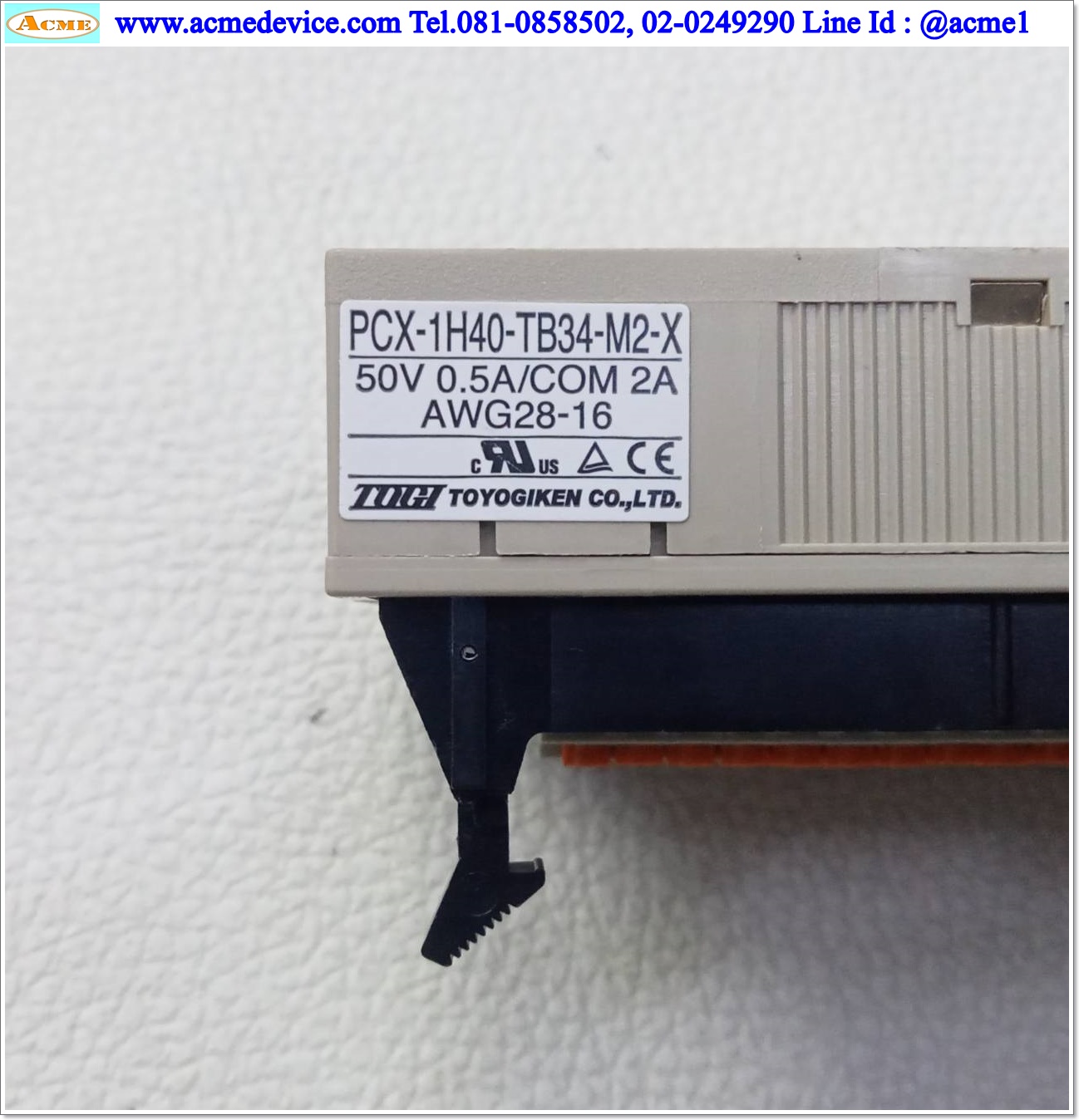 Terminal Block Toyogiken รุ่น PCX-1H40-TB34-M2-X + KB40N-4F1H-LA1-1.5MB, 34 Pin