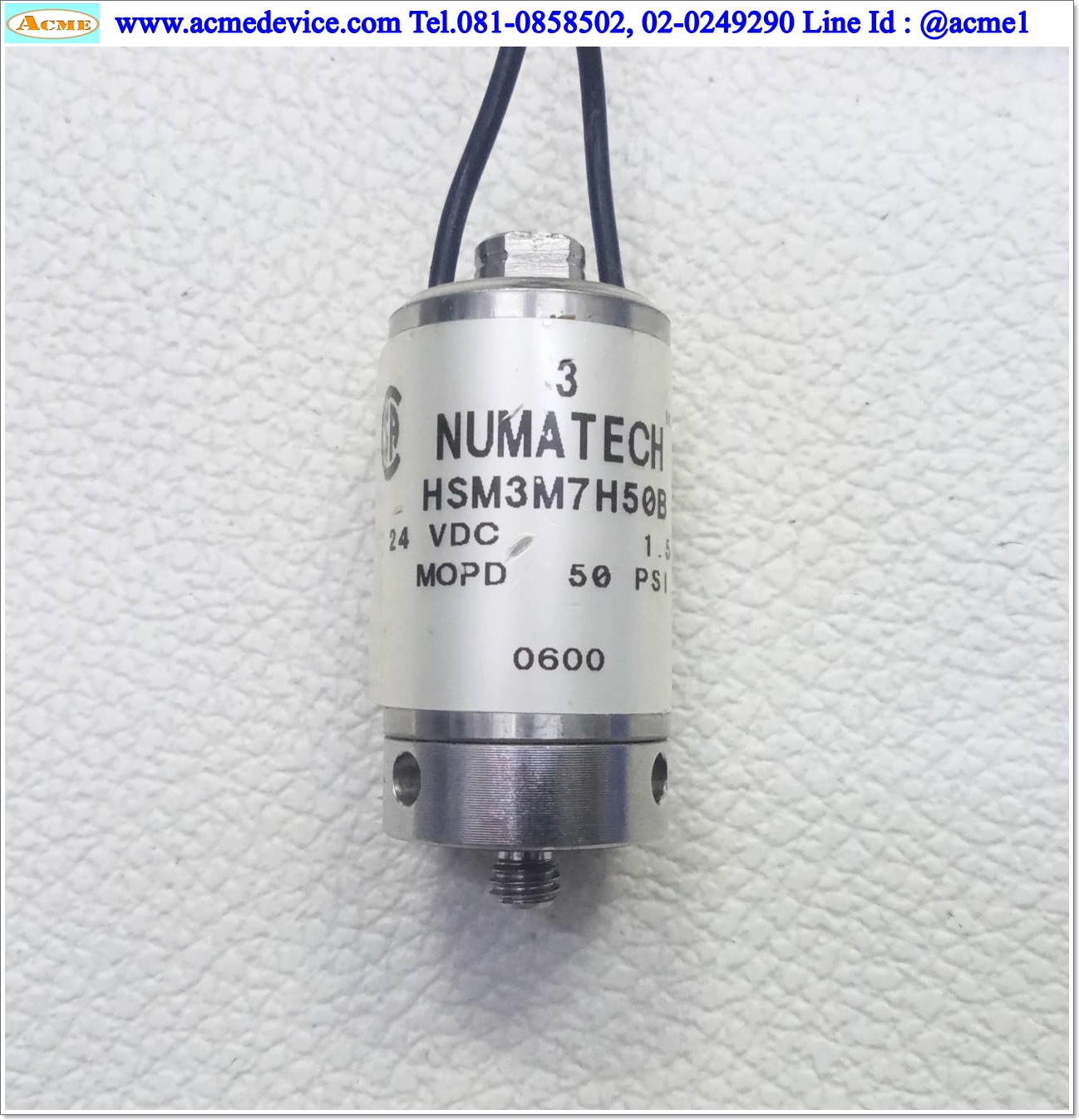 Solenoid Valve Numatics รุ่น HSM3M7H50B, 24vdc, 1.5w