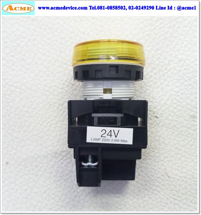 Pilot Lamp Idec รุ่น YW1P-1EQ4Y, 24V