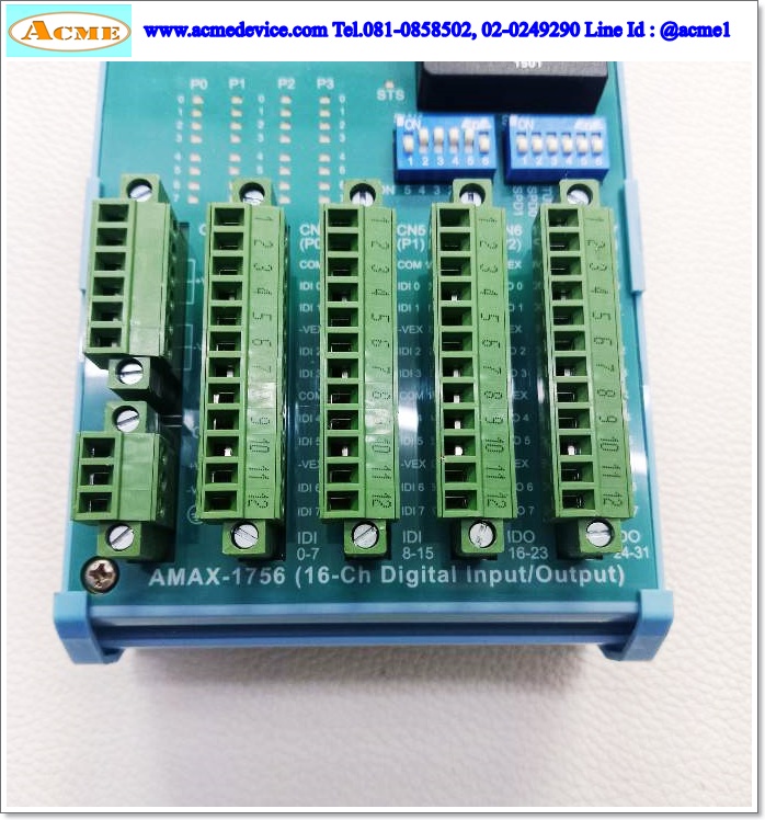 Isolated Digital I/O Slave Modules Advantech รุ่น AMAX-1756, RS-485, 32 ...