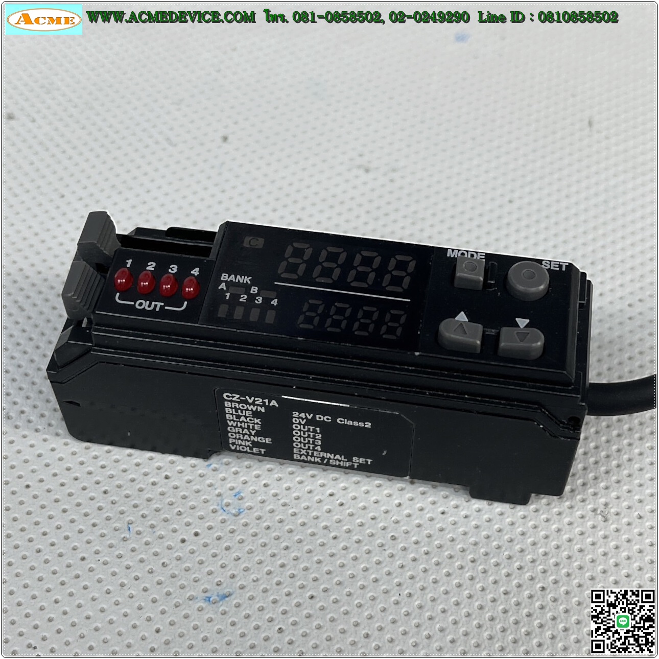 Digital RGB Sensor Keyence รุ่น CZ-V21A, NPN, ยูนิตหลัก