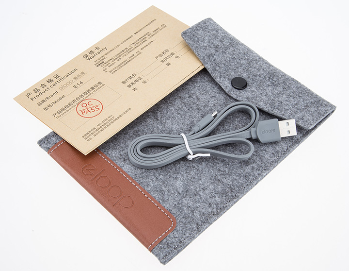 แบตสำรอง Powerbank eloop E14 แท้ 20000mAh (สีเงิน)