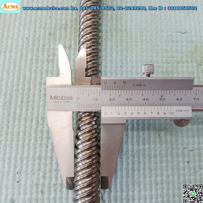 Ball Screw ขนาดเพลา 16 mm. x 775 mm., Stroke 595 mm., Pit 20