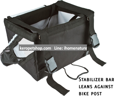 กระเป๋าสุนัข 3 in 1 หิ้ว สะพาย ใส่จักรยานได้ Type 01-2 สีน้ำตาล