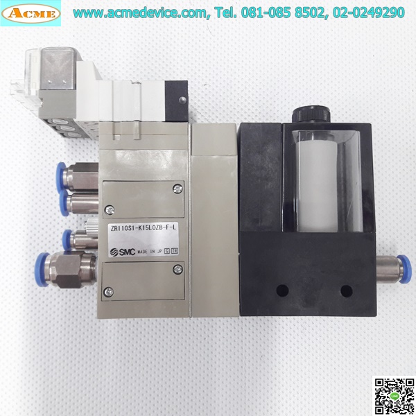 Vacuum Ejector SMC รุ่น ZR110S1-K15L0ZB-F-L & SYJ3133-5L0ZD, –84 kPa