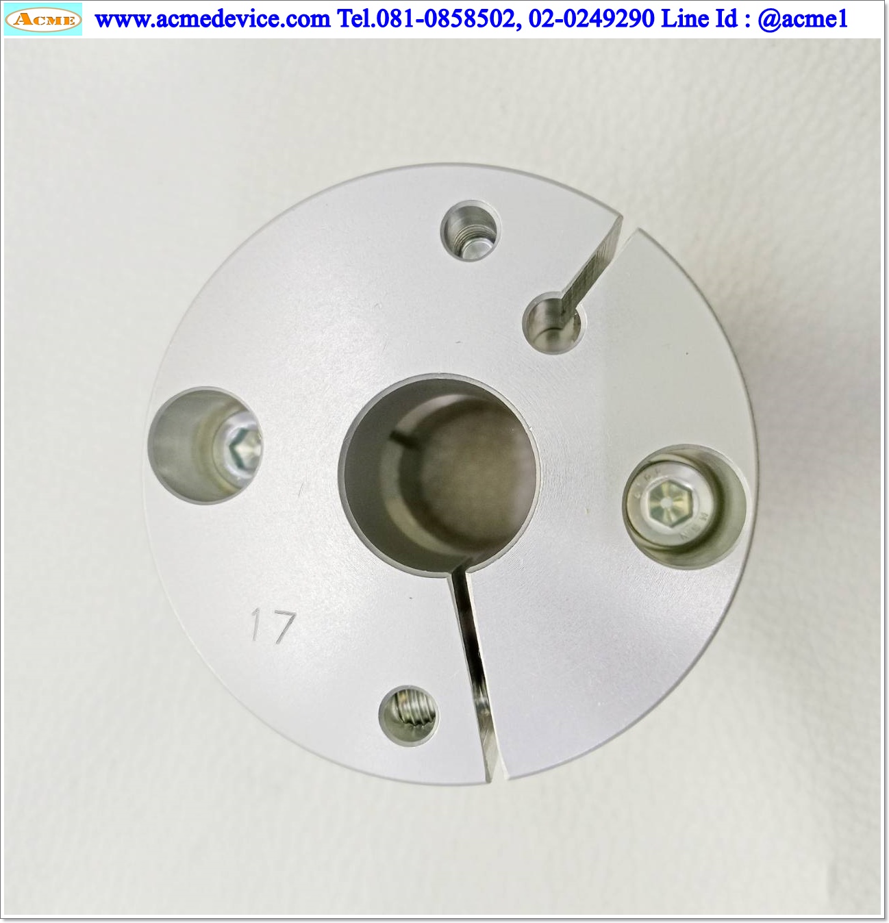 Coupling ขนาด ID 17/19mm, OD 55mm, L 55mm