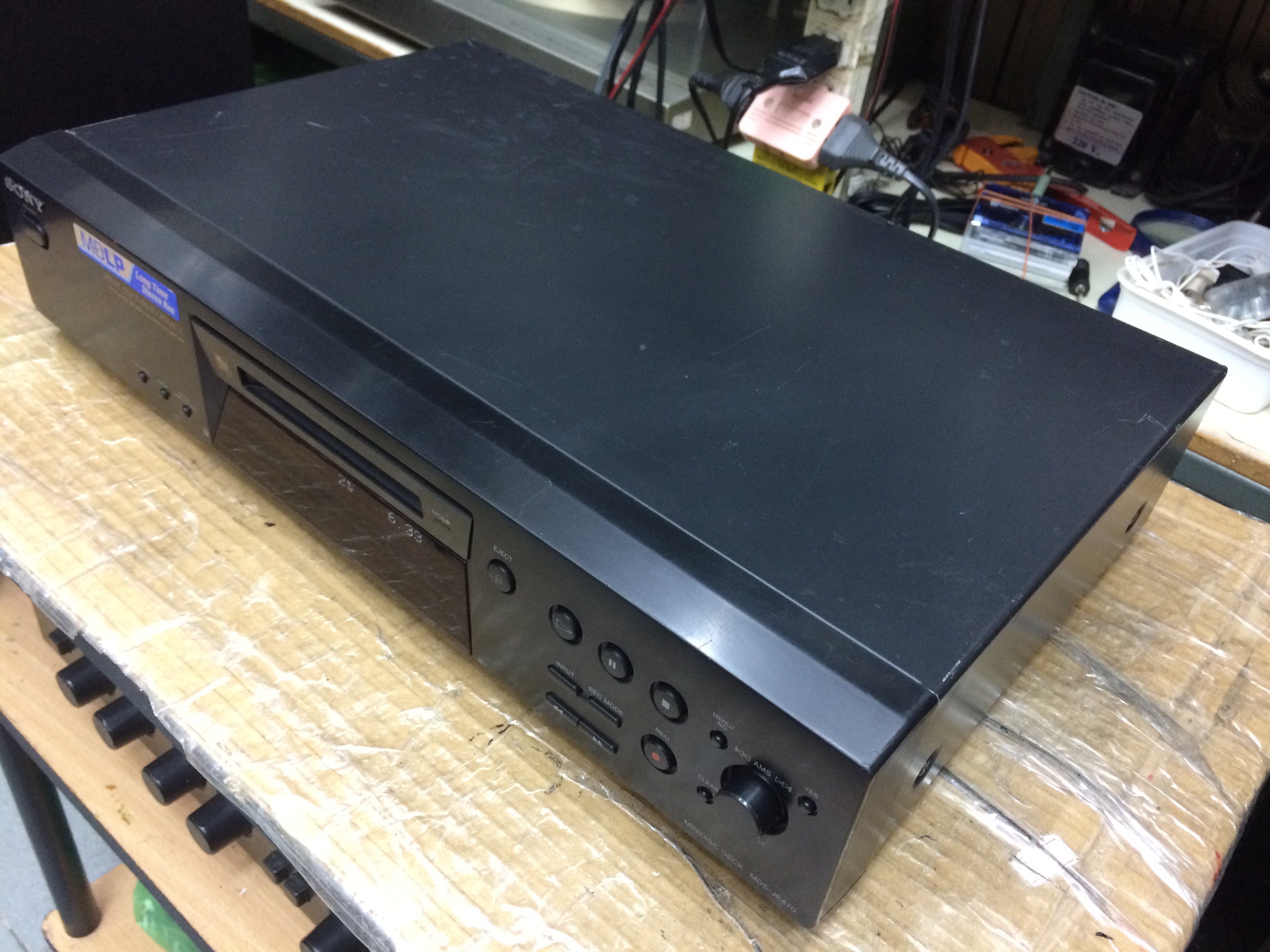 เครื่องเล่น MD Sony MDS-JE470 (เล่นอย่างเดียว อัดไม่ได้)