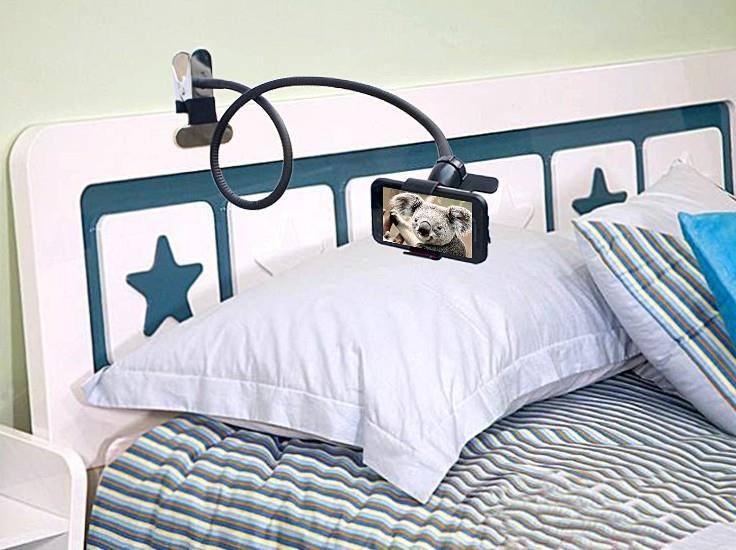 ขาตั้ง/หนีบ/ยึด มือถือ Phoseat Stand (สีดำ)