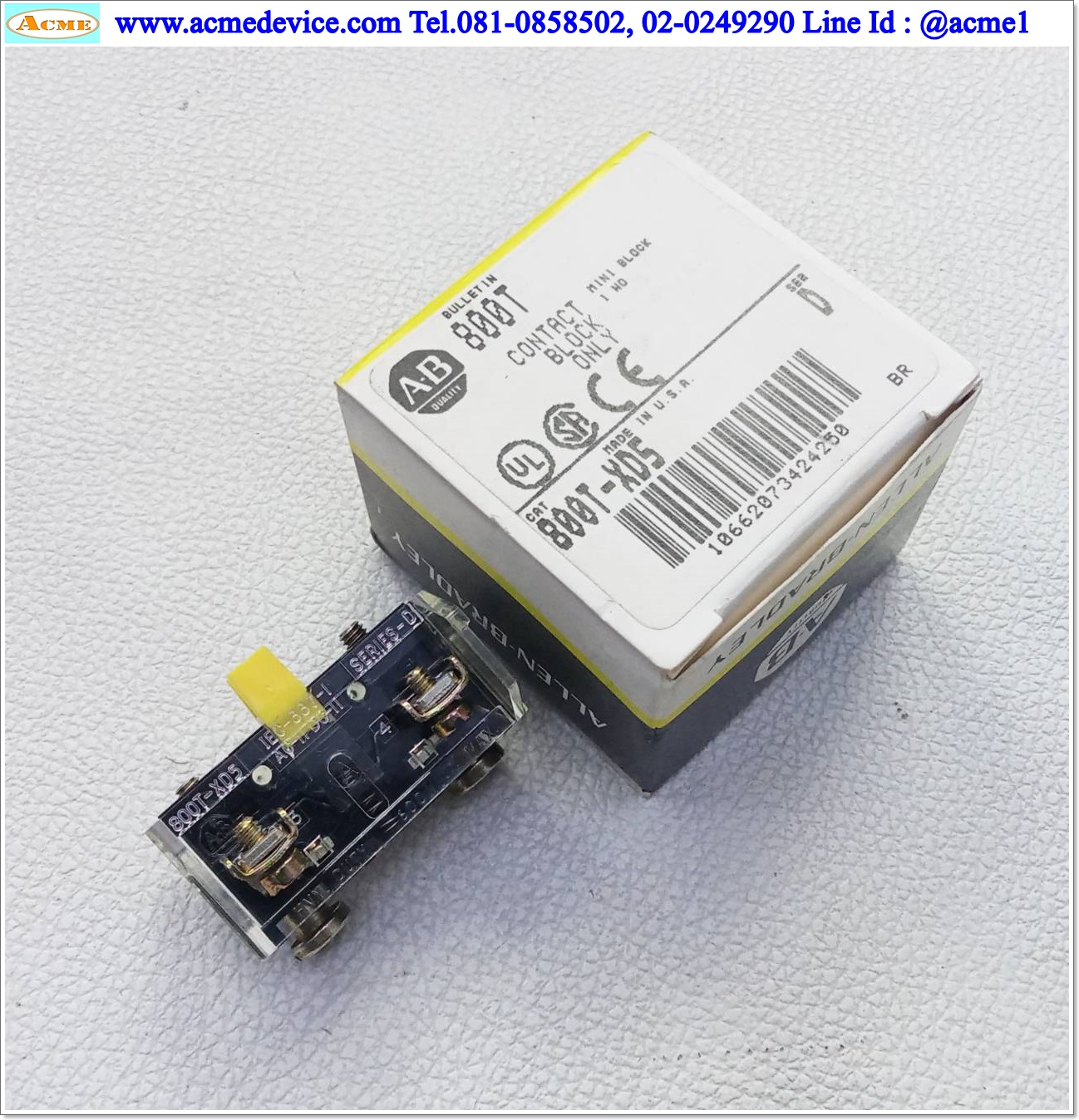 Contact Block Allen-Bradley รุ่น 800T-XD5, 1NO