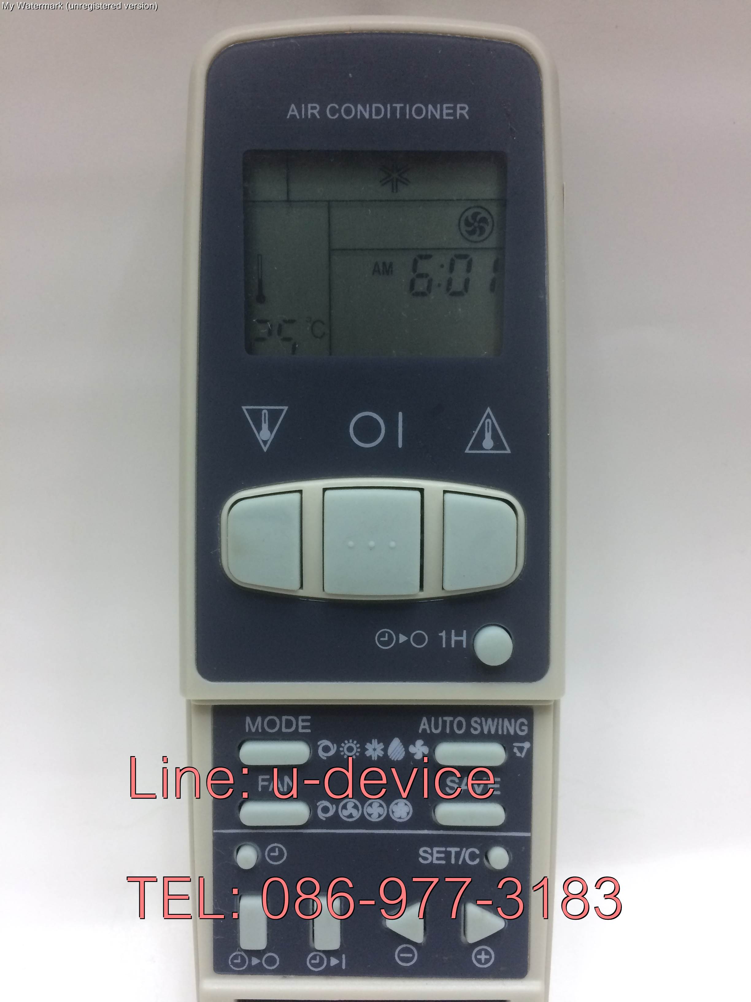 รีโมทแอร์ Sharp รุ่นฝาเลื่อน