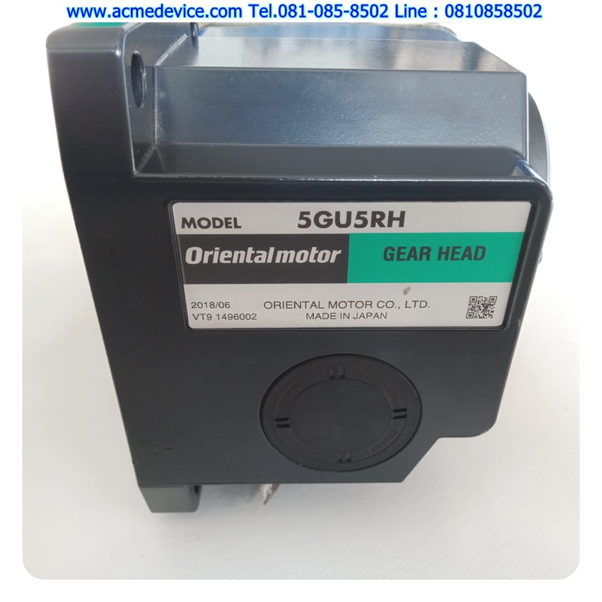 3Phase Induction Motor Oriental รุ่น 5IK90GU-SW, 90W, 220V & Gear Head รุ่น 5GU5RH, Ratio 1:5