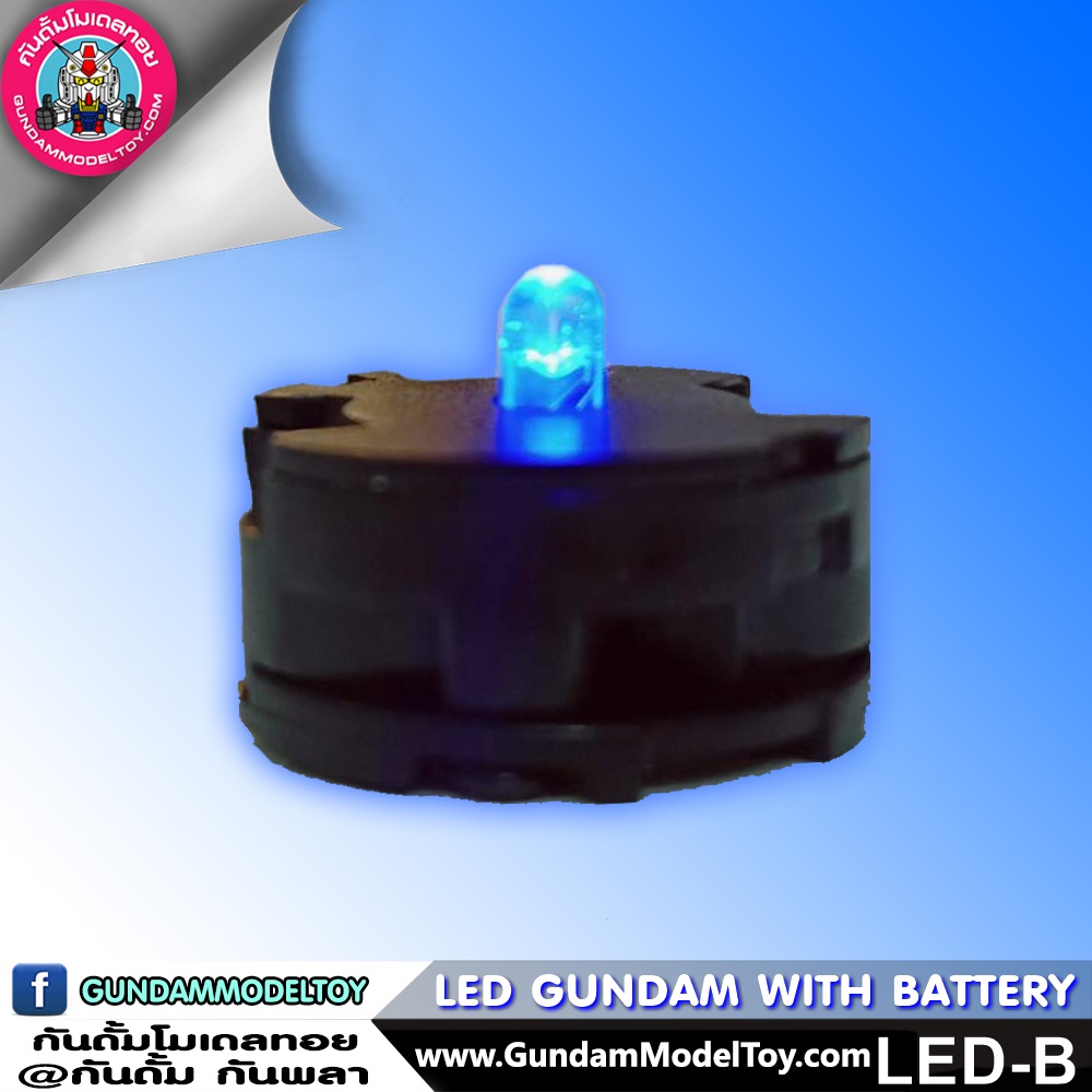 ไฟ LED สีฟ้าพร้อมแบตเตอรี่ อุปกรณ์ต่อโมเดล Spares