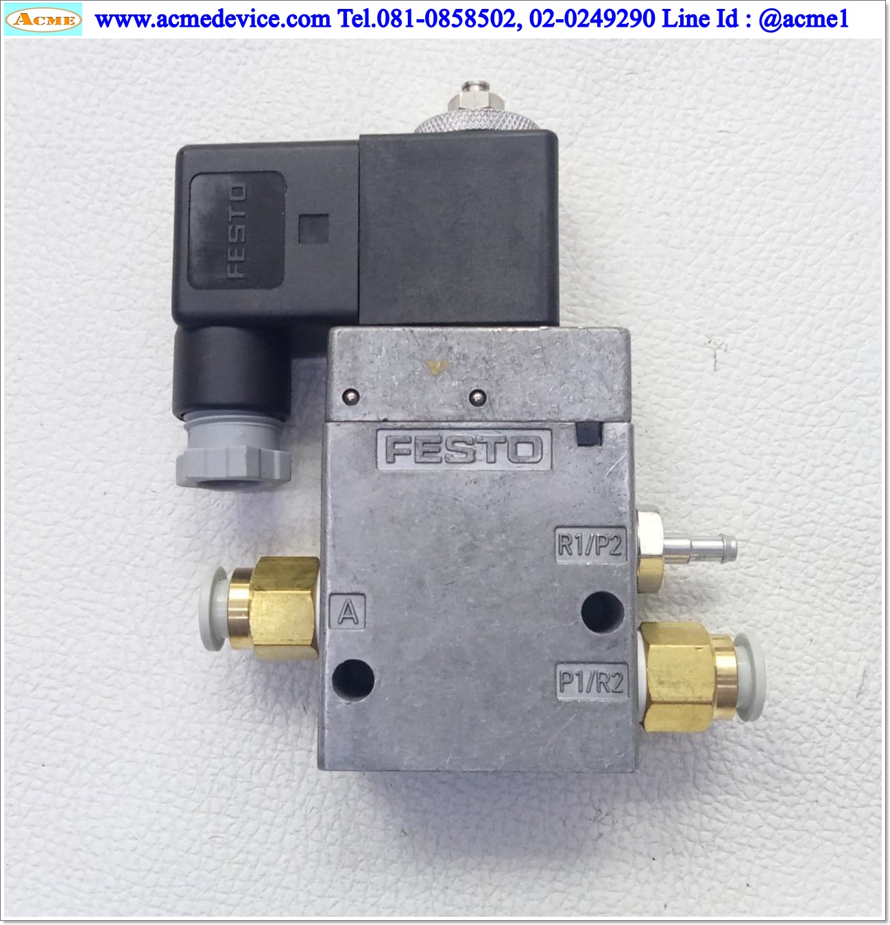 Solenoid Valve Festo รุ่น MFH-3-1/8, 3/2, Coil 24Vdc