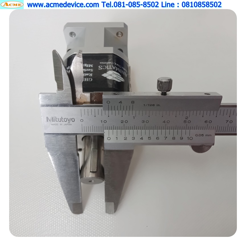 Gear Head Animatics รุ่น GH17P10, Ratio 10:1, เพลาเข้า 5mm, ออก 12.7mm