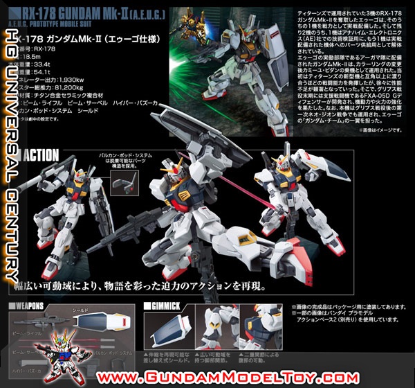 HGUC 1/144 RX-178 GUNDAM MK-II AEUG อาร์เอ็กซ์ 178 กันดั้ม มาร์ค ทู เออียูจี ฉลอง 35 ปี