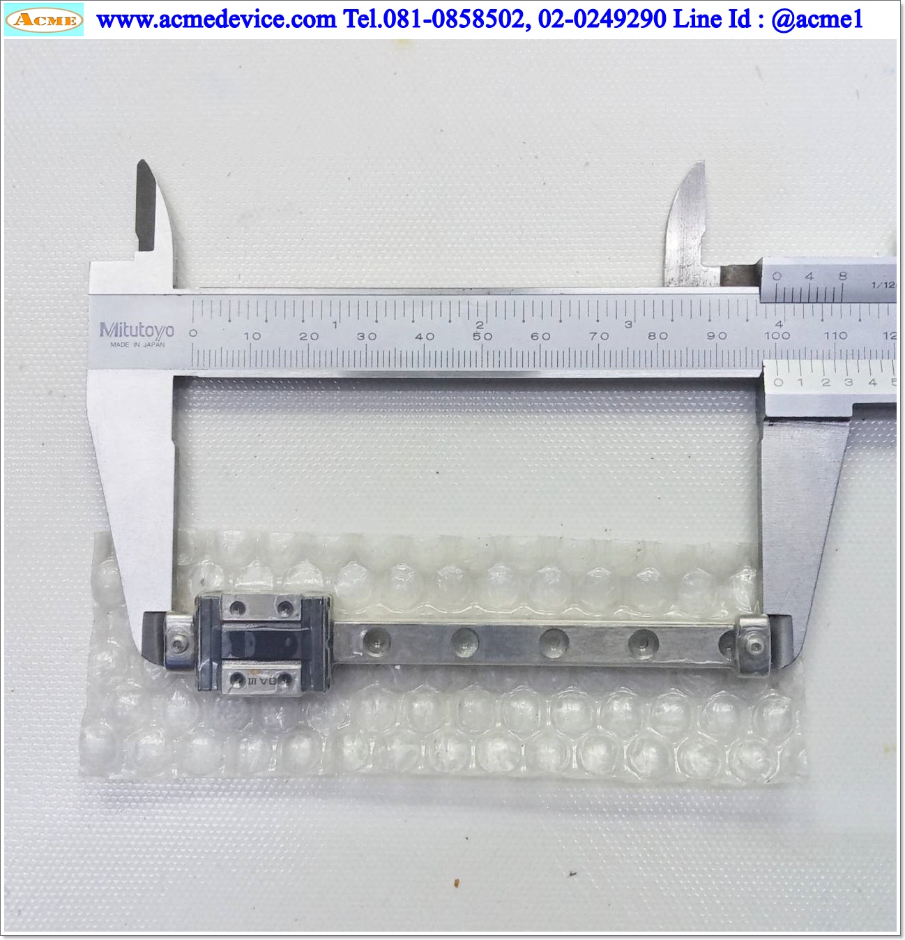 Linear Block and Rail THK รุ่น RSR7Z, รางสไลด์ขนาด 7 mm x 100 mm