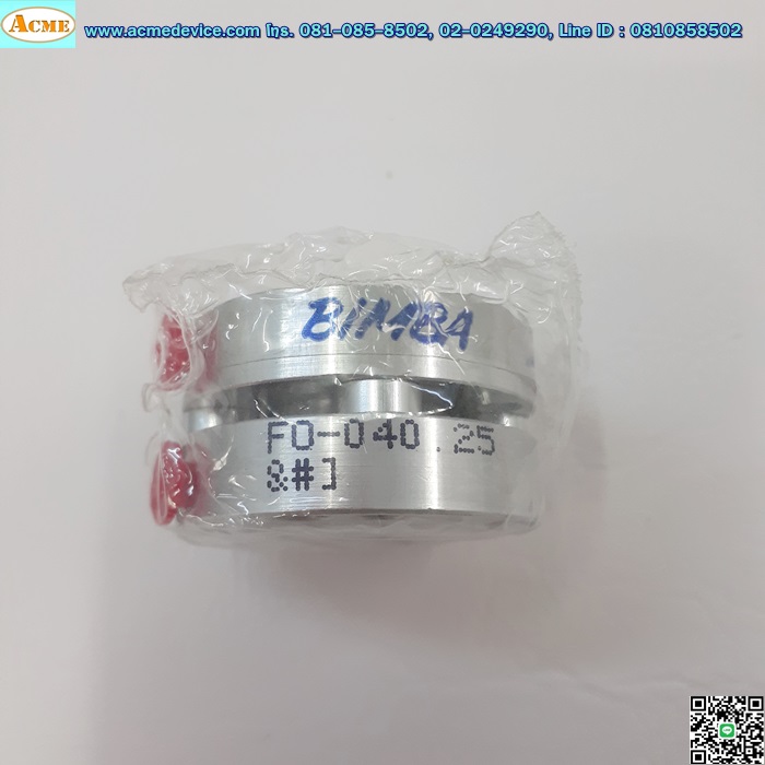 Flat Cylinder BIMBA รุ่น F0-040.25, Double Acting, Single End Rod, Bore: 3/4", Stroke: 0.25"
