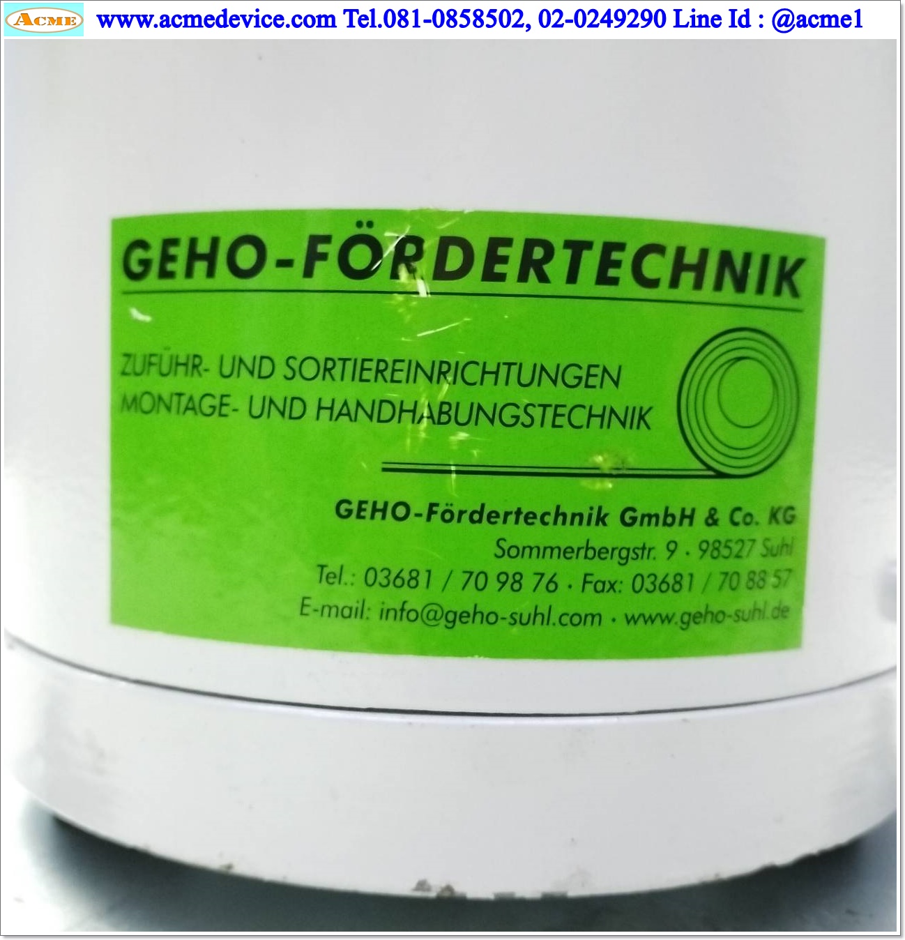 Bowl Feeder RNA รุ่น SRC-N 160-2L, ขนาด 180 x 215 mm. & Controller RLC 10-A3/65.2, 230V