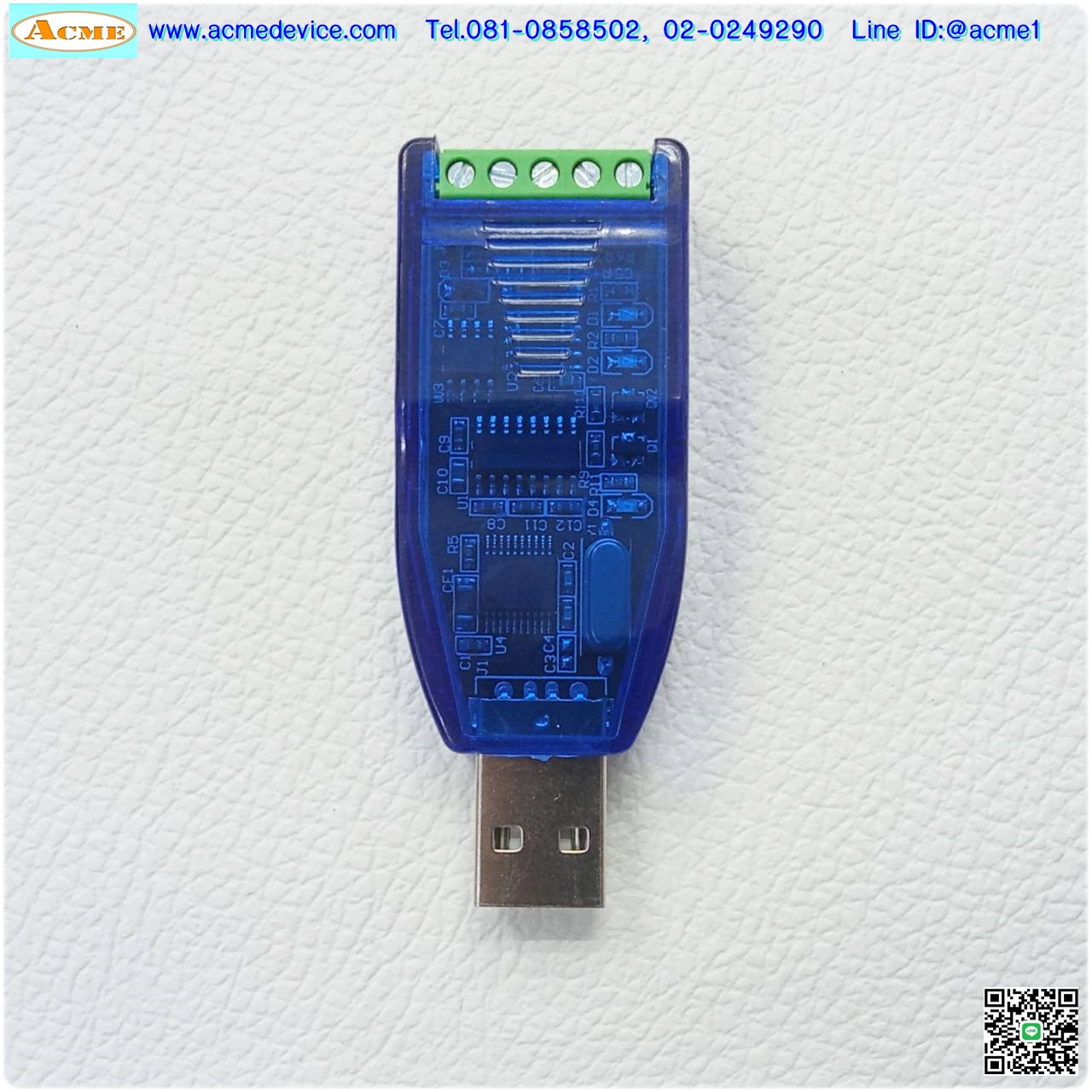 Converter Unit รุ่น USBT232485B, USB to RS-232/RS-485, Driver CH340