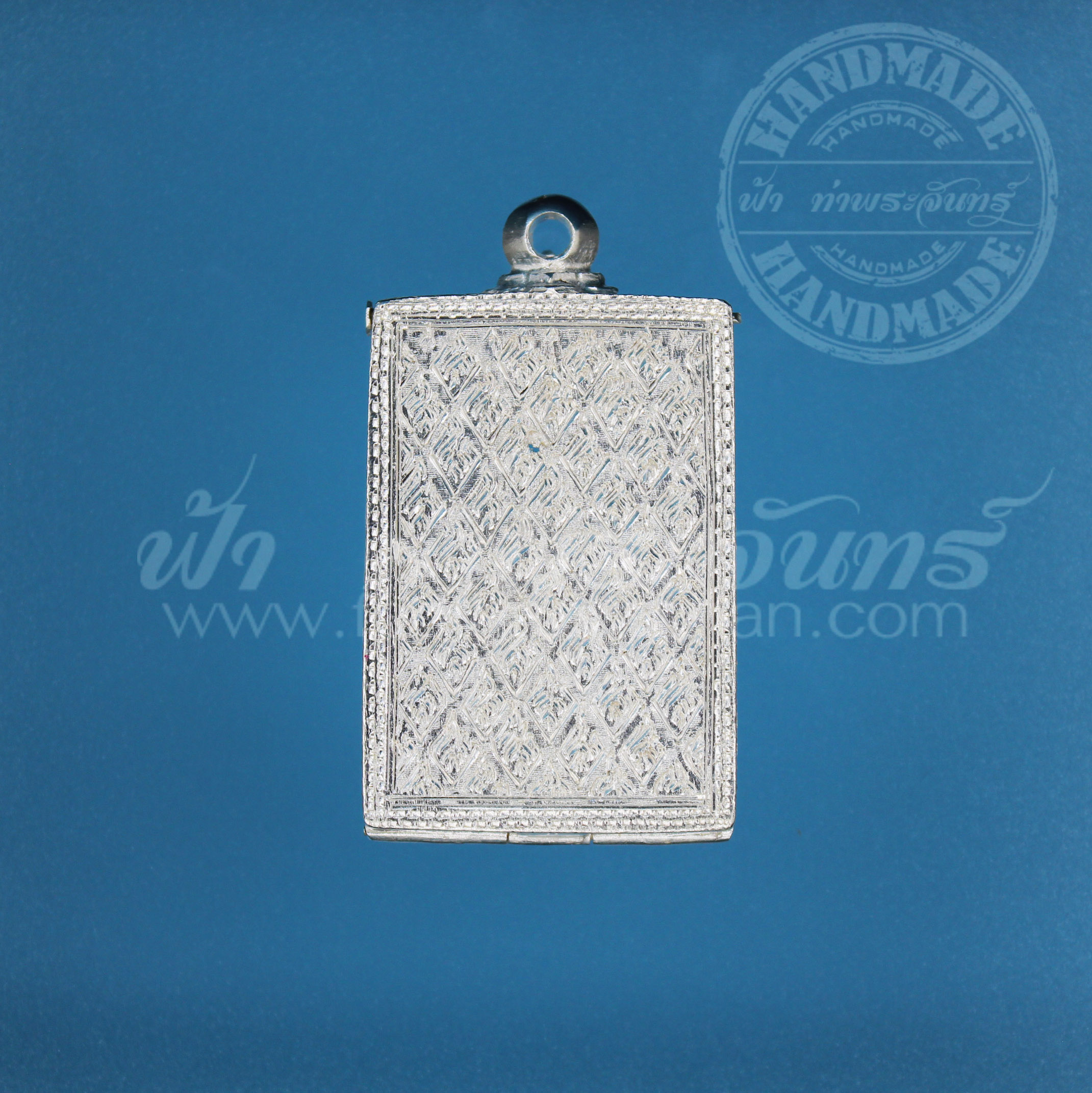 ตลับสมเด็จ ปิดหลัง เงินแกะลาย 92.5%