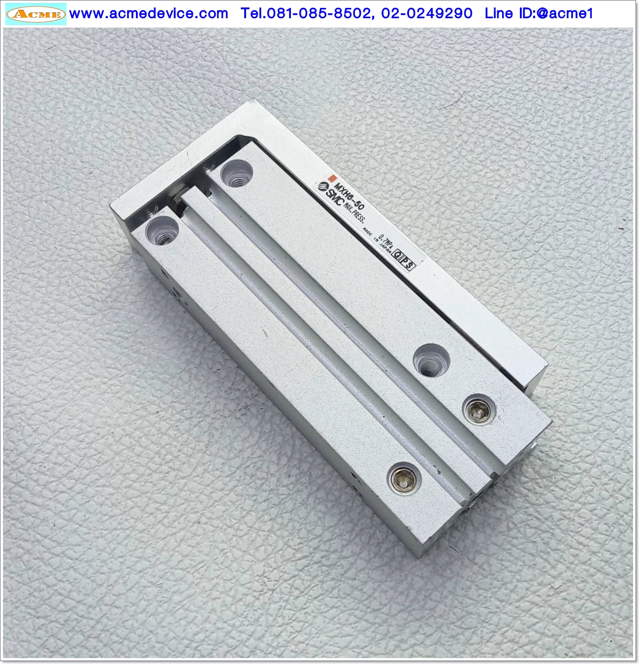 Air Cylinder SMC รุ่น MXH6-50, Bore 6 mm, stroke 50 mm