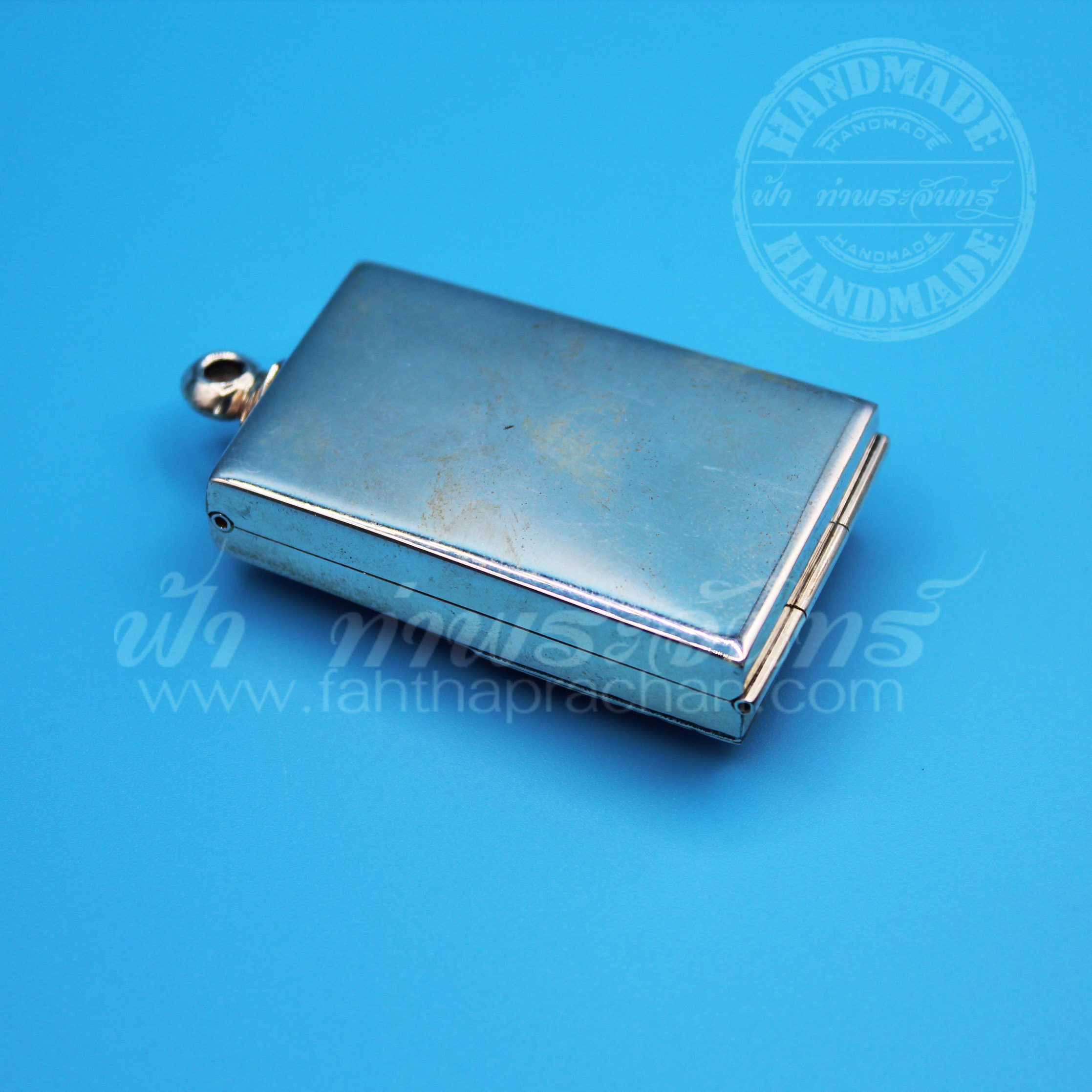 ตลับสมเด็จ วัดระฆัง 100 ปี ปิดหลัง เงินขัดเงา 92.5%