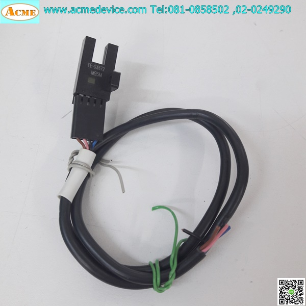 Photoelectric Omron รุ่น EE-SX672, ระยะ 5mm, Dark-ON, Light-ON, NPN