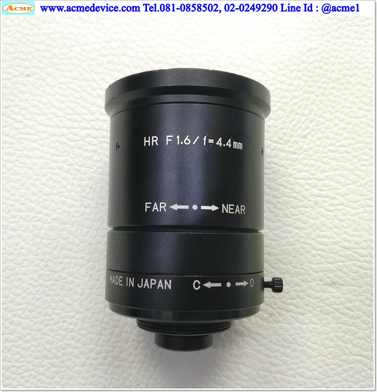 Lens Keyence รุ่น CA-LH4, F1.6/ f 4.4 mm., C mount