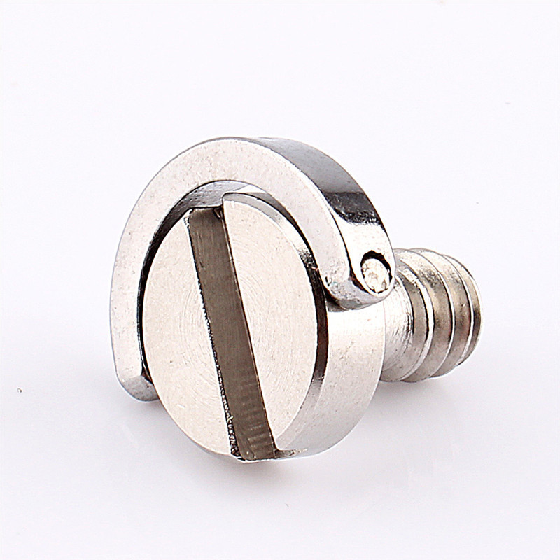 สกรูขนาด 1/4" อย่างดี สำหรับยึดเพลทขาตั้งกล้อง ยึดใต้กล้องถ่ายรูป