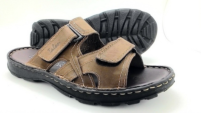 Leather sandals without backstrap (men)