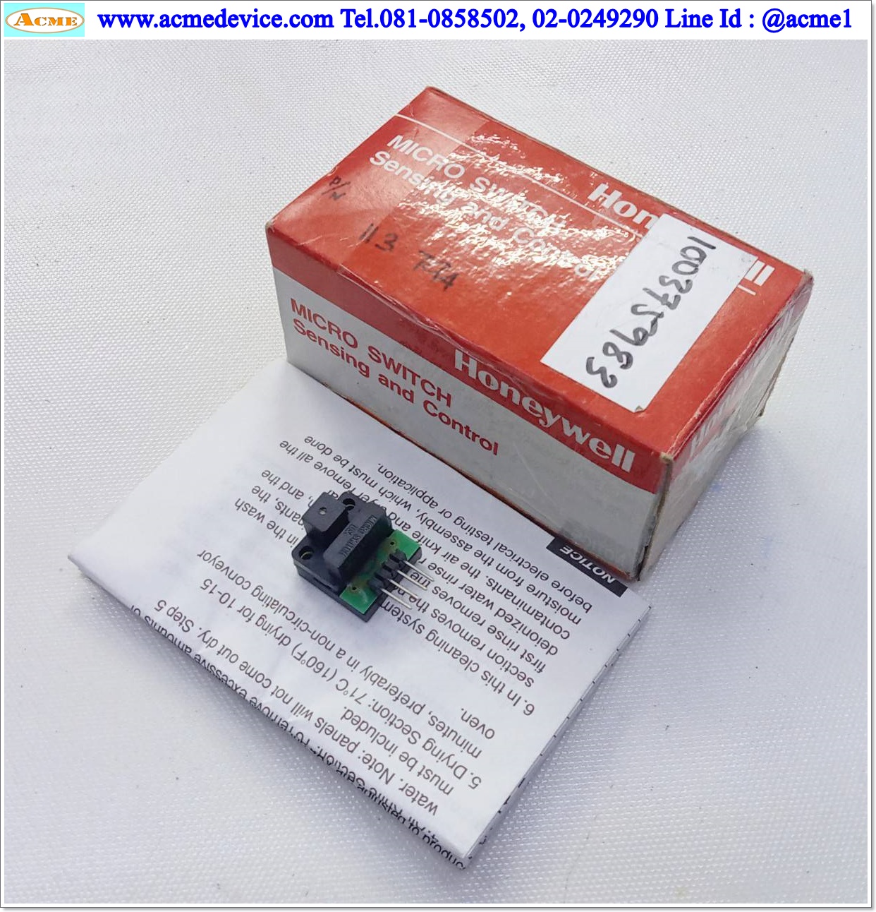 Micro Switch HoneyWell รุ่น 4AV11C-T1,Supply Voltage 4.5 to 5.5 Vdc