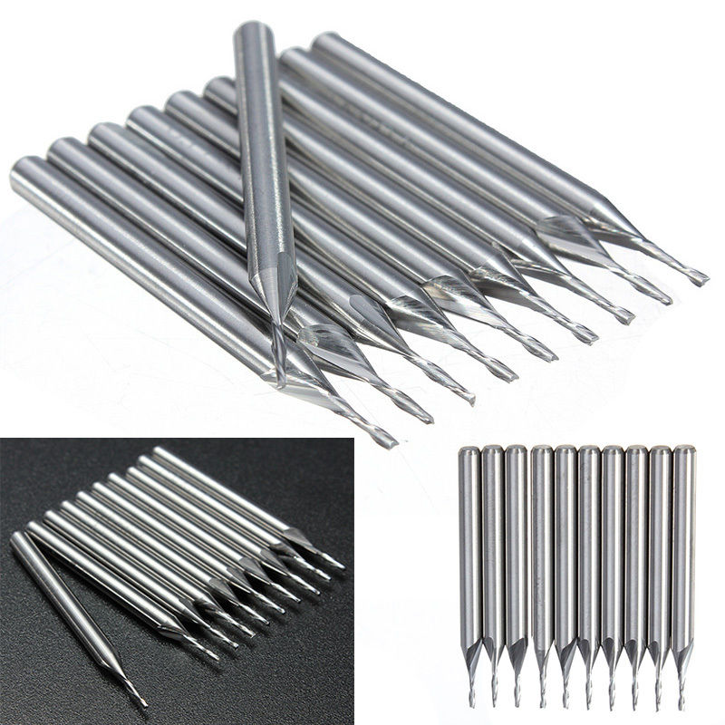 CNC End Mill คาร์ไบด์ ขนาด1/8 '' 2 ฟัน 1mm