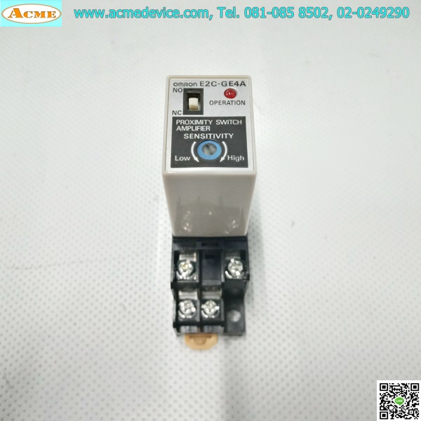 Proximity Amp Omron รุ่น E2C-GE4A, 12-24Vdc (NPN)