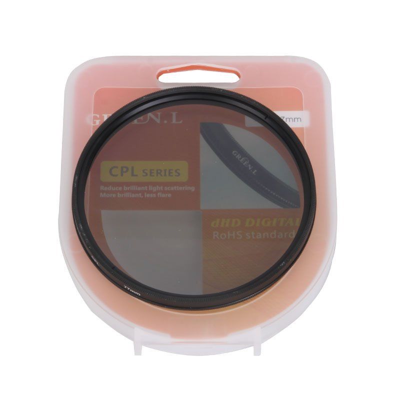 ฟิลเตอร์CPL ยี่ห้อ Green L ราคาถูก ช่วยลดเงาสะท้อน และเพิ่มความฟ้าให้ท้องฟ้า