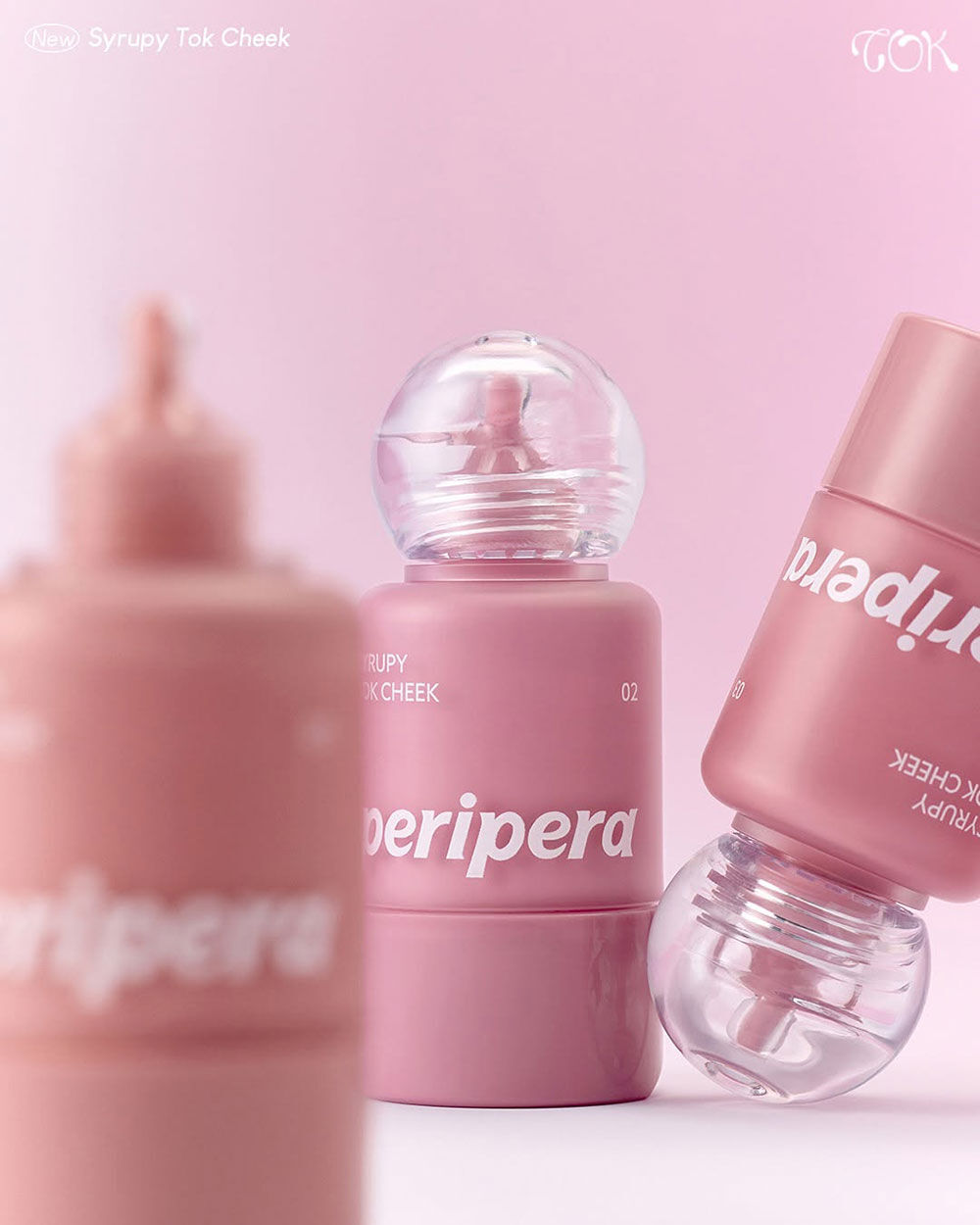 บลัชออนเนื้อลิควิด เพริเพร่า Peripera Syrupy Tok Cheek 9g #03 Friendship Mauve