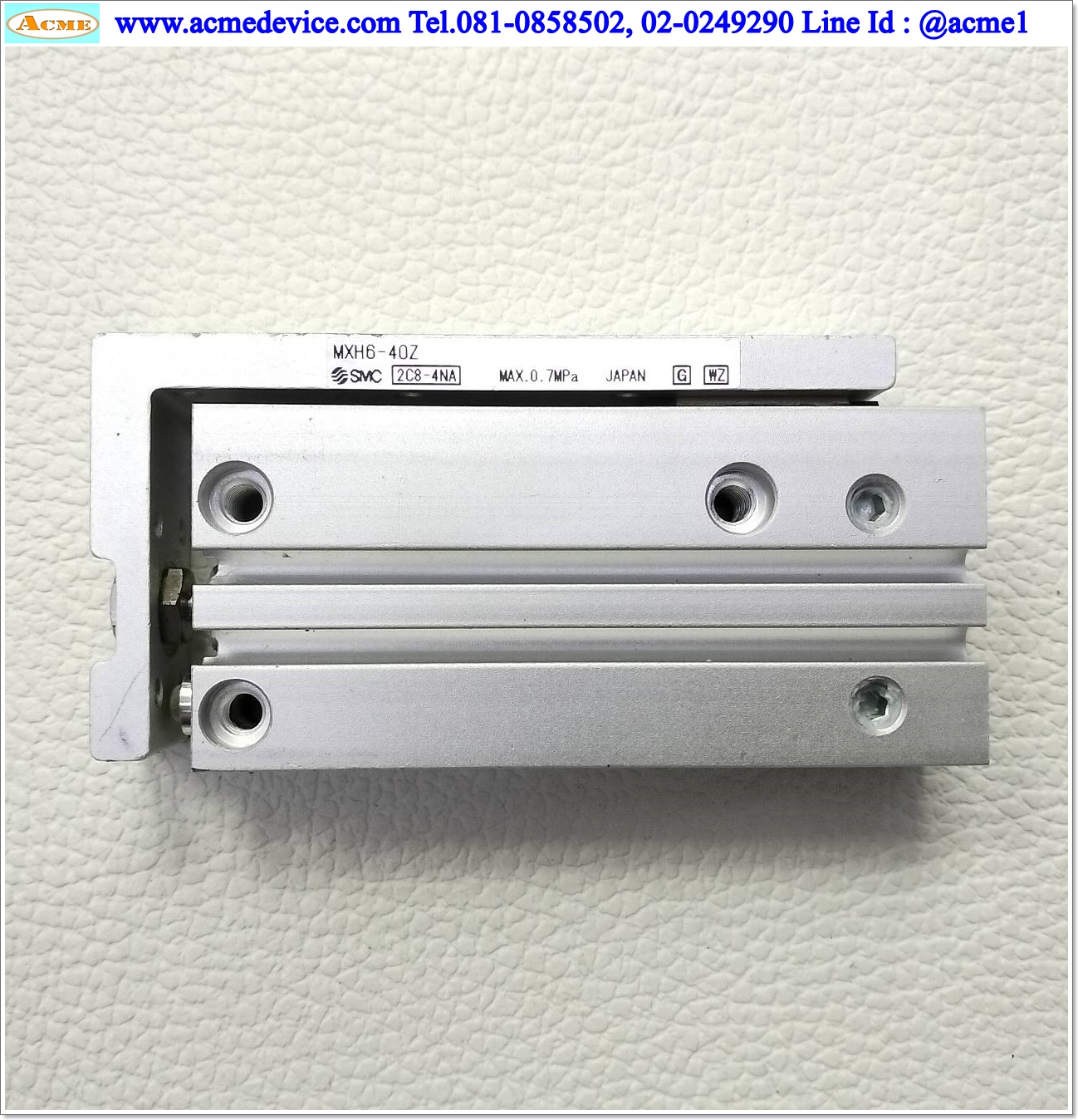 Air Cylinder SMC รุ่น MXH6-40Z, Bore 6 mm, Stroke 40 mm