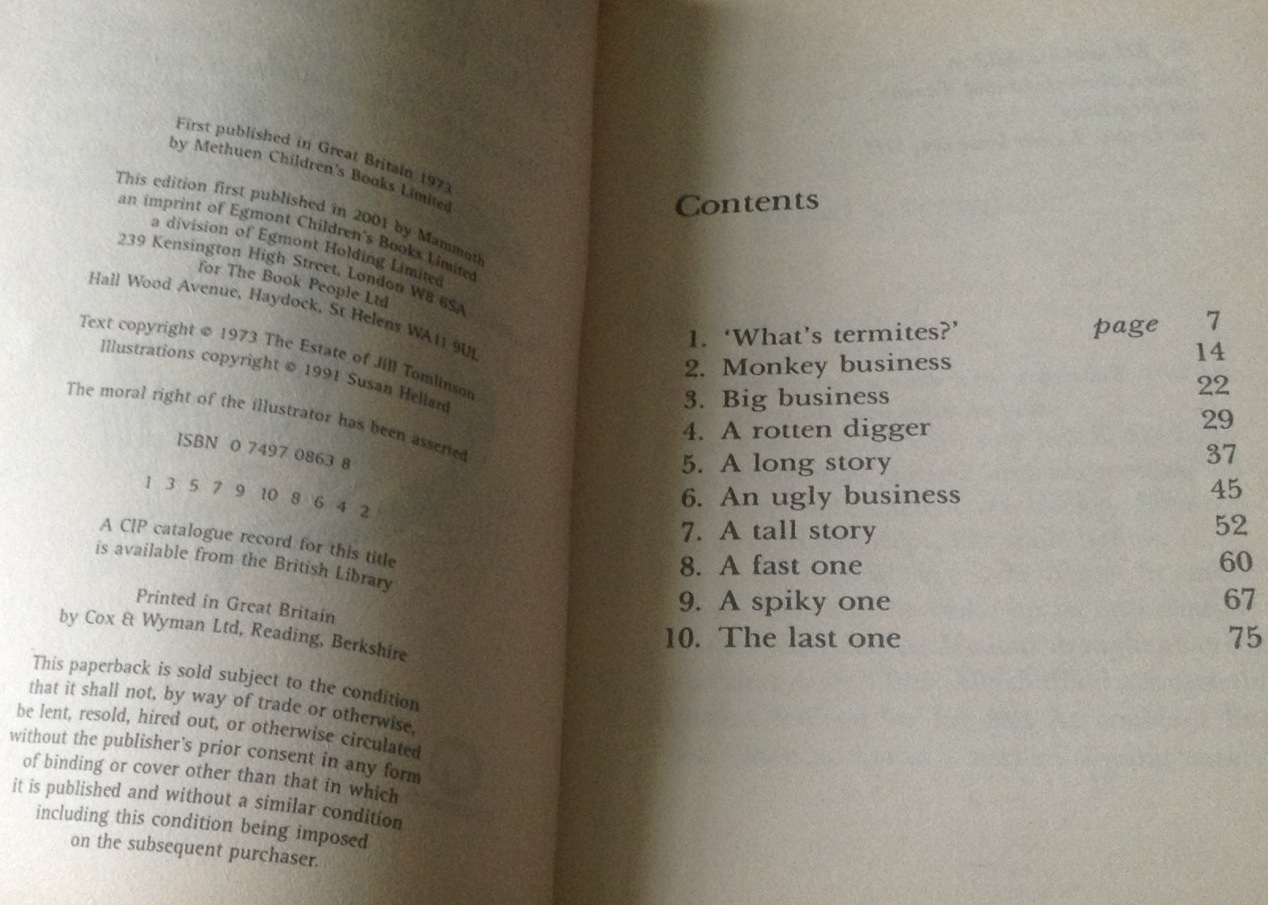 The Aardvark Who Wasn't Sure by Jill Tomlinson ราคา 100