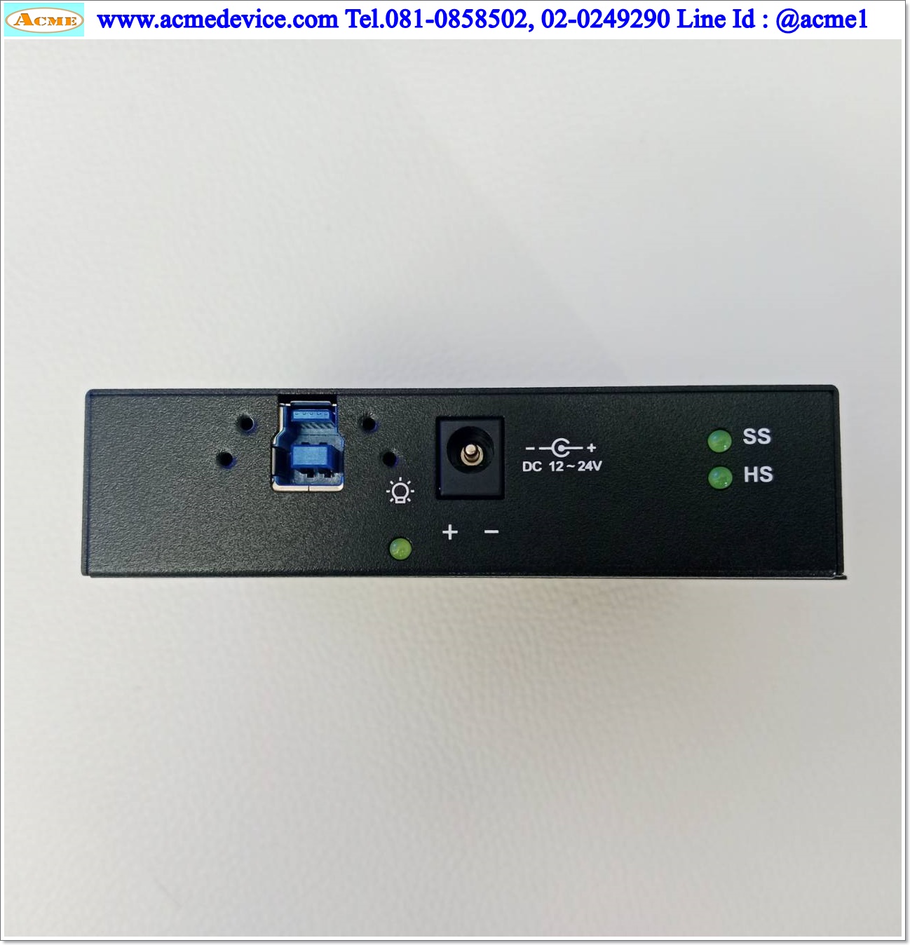 Hub USB 3.0 รุ่น U3H414E1, 12-24Vdc, 4 Port