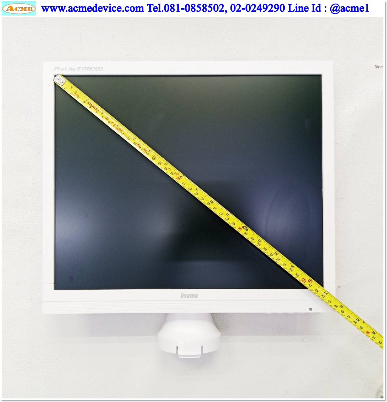 LCD Monitor Iiyama รุ่น Prolite E1780SD, 17", 100-240V, Interface DVI, VGA