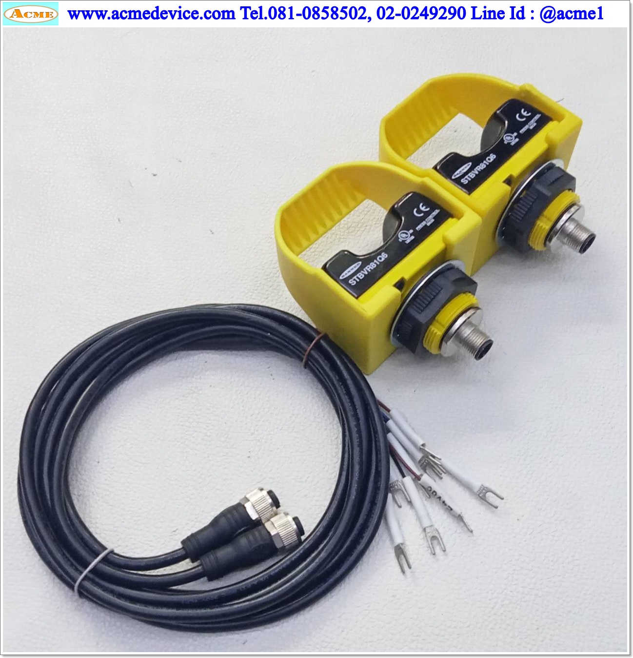 Photoelectric Sensor Banner Touch Button รุ่น STBVR81Q6 ( Two Individual Complementary Relays Output )