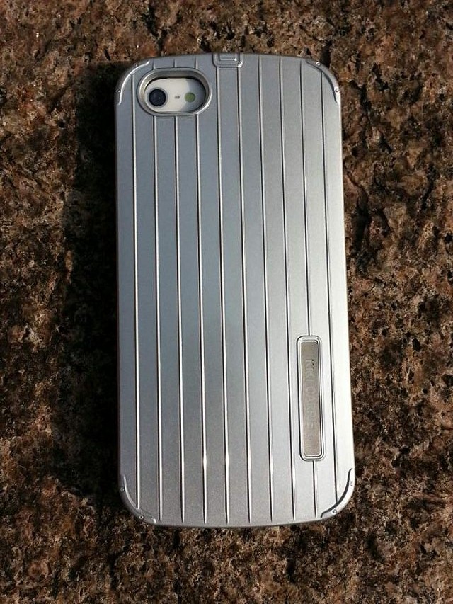 เคสฝาหลัง iPhone5/5s อลูมิเนียม ทรงอินเทรนด์ (สีเงิน)