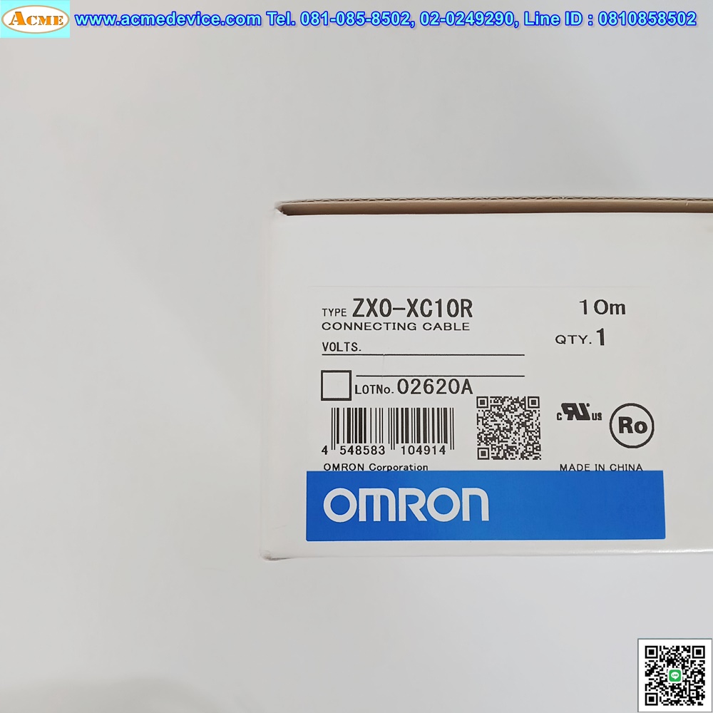 Cable Laser Omron รุ่น ZX0-XC10R, 10m.