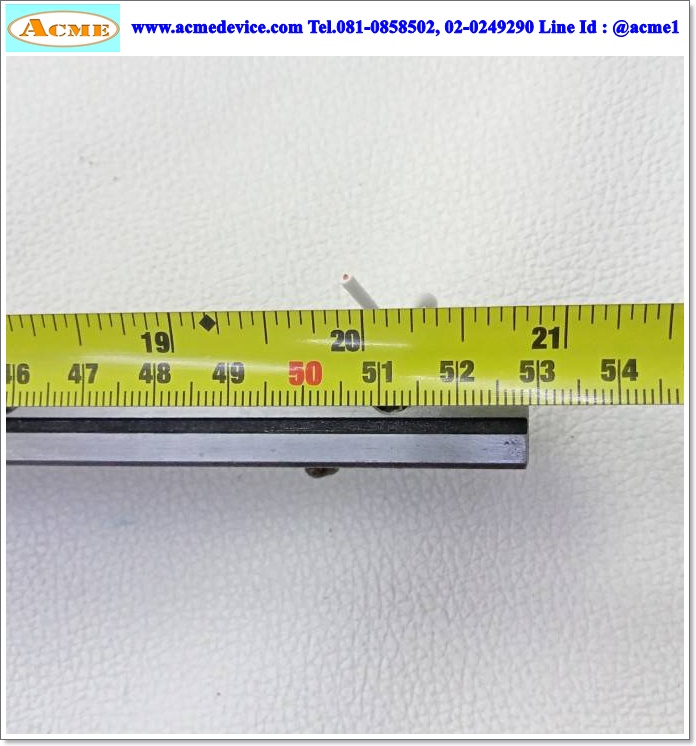 Linear Block and Rail Hiwin รุ่น LGR20RC, รางสไลด์ขนาด 23 mm x 530 mm.