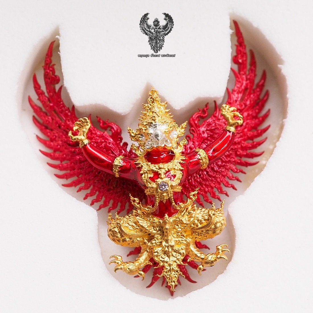 #พญาครุฑสุบรรณราช วัดหายโศก อุดรธานี เนื้อ เศวตโลหิต เลข 520 รายการ 19