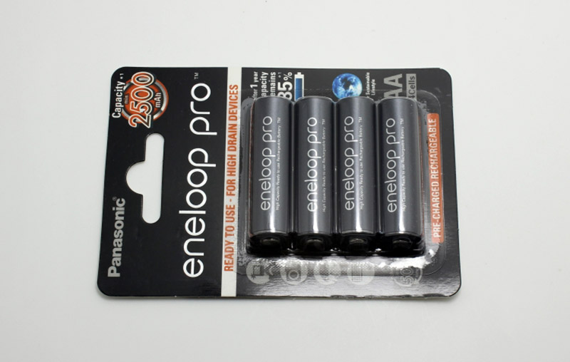 แบตเตอรี่ ถ่านชาร์จ Battery Ni-MH Panasonic eneloop pro AA 2500 mAh Rechargeable (Pack 4) ราคาถูก